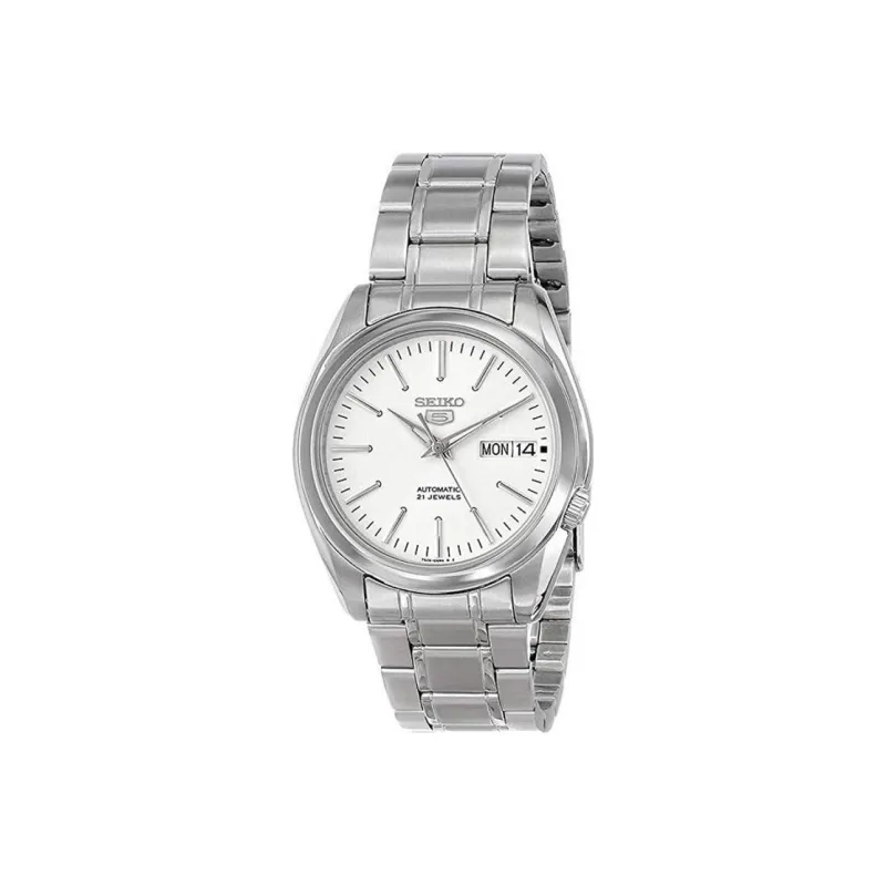SEIKO Automatic Mechanical Movement Stainless Steel Strap Watch 37mm Men's Watches White Dial SNKL41K1-0