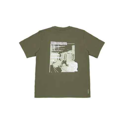 THE NORTH FACE T-Shirts Unisex Army Green