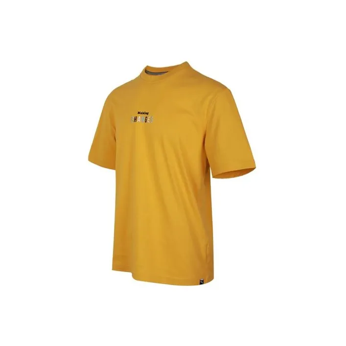 PUMA T Shirts Men Gold-1