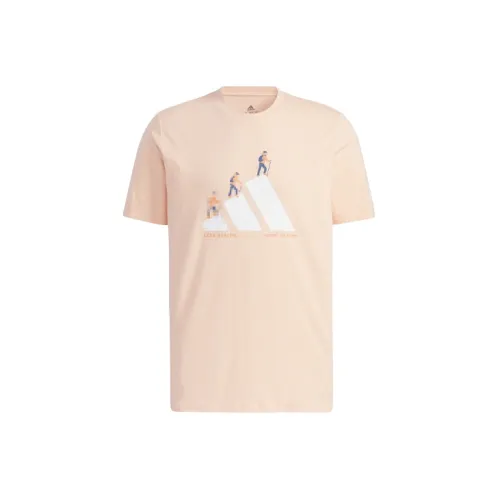 Adidas T-Shirts Unisex Hazy Coral Pink