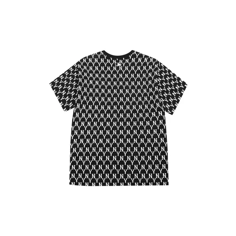 MLB Drop Shoulder Sleeve T Shirt Unisex Black-1