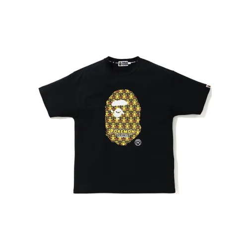 Pokemon X A BATHING APE Ape Head Series T-Shirts Unisex