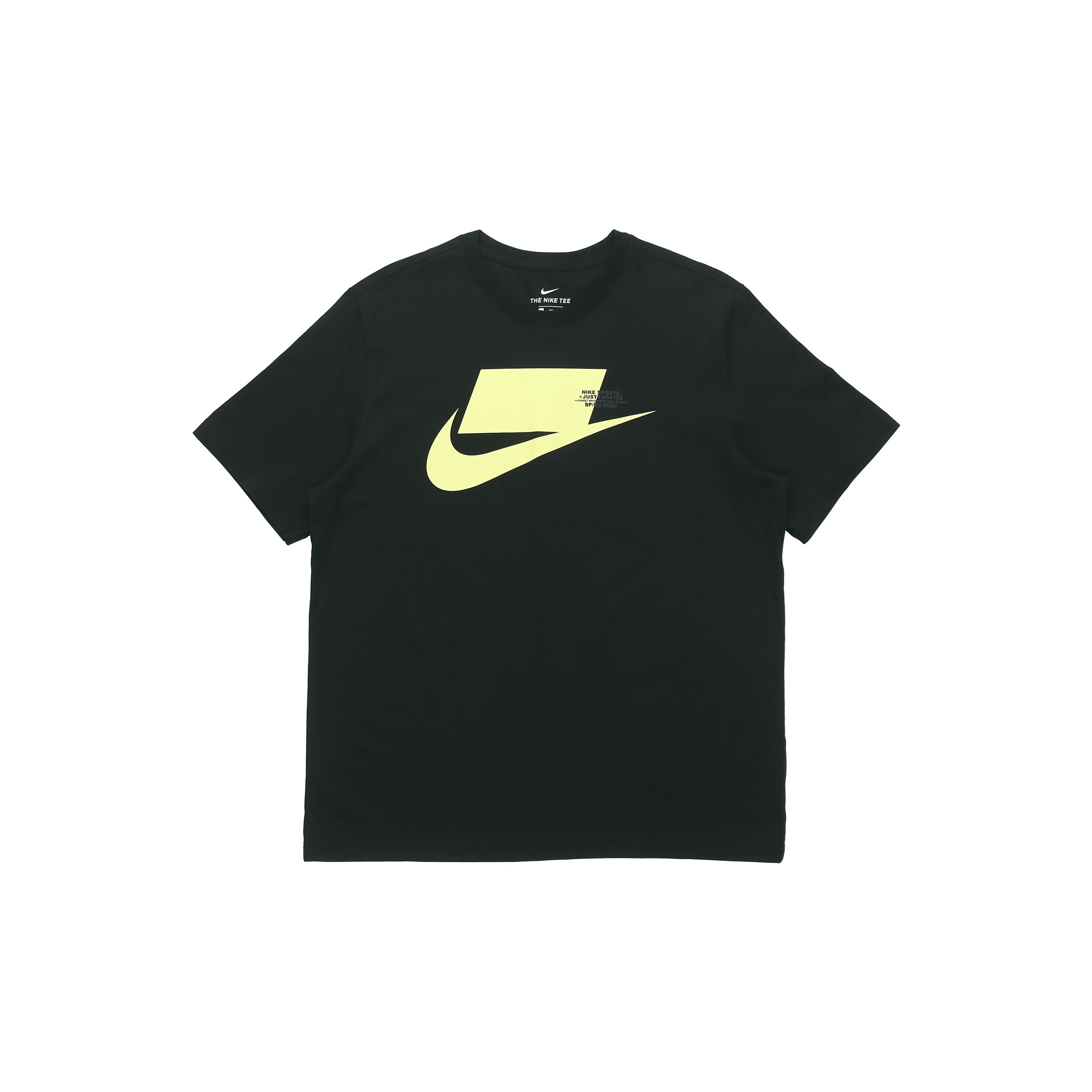 Nike T Shirts Men Black Yellow