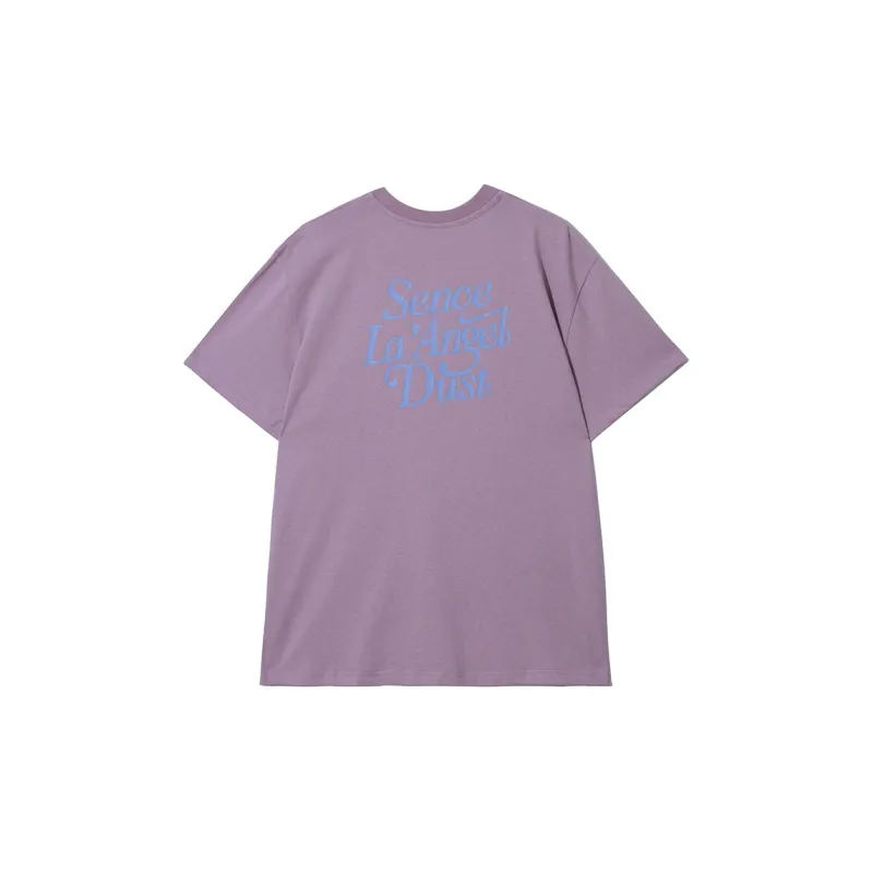 SENCE LA Crew Neck Loose Fit Straight Short Sleeved T Shirt Unisex-5