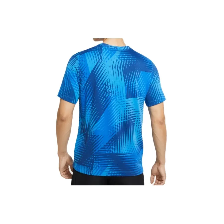 Nike T Shirts Men Transparent Blue-1