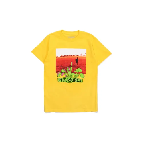 PLEASURES T-Shirts Unisex Yellow