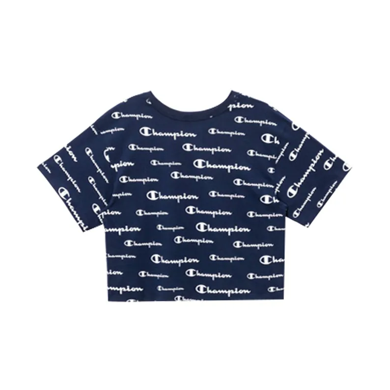 Champion T-Shirt Women's Navy Blue Japan Version-1