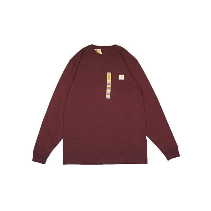Carhartt T Shirts Unisex Burgundy-0