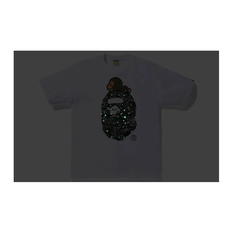 Bape Space Camo Milo On Big Ape Tee-3