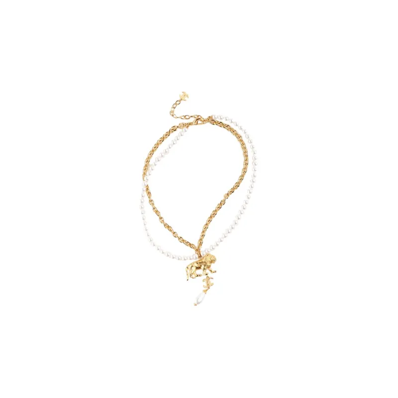 CHANEL Necklaces Women's Gold-1