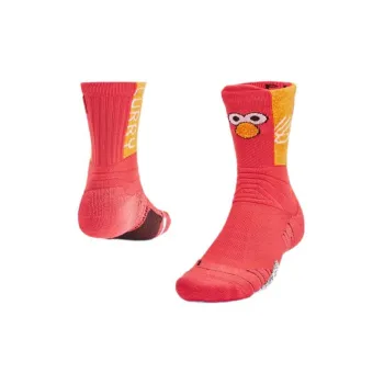Under Armour x X ZHIMAJIE SESAME STREET/Sesame Street SS22 Mid Calf Socks Unisex Red