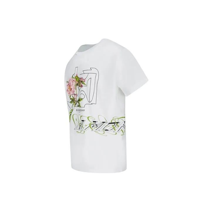 Givenchy T Shirts Men White-1