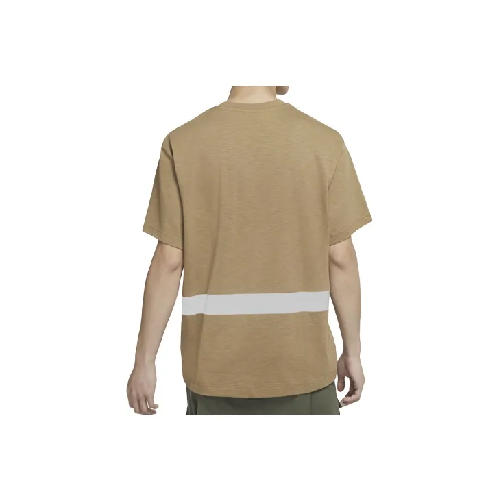 Nike T Shirts Men Seaweed Brown-1