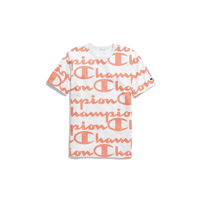 bebcdrshop trends champion shirt orange POIZON