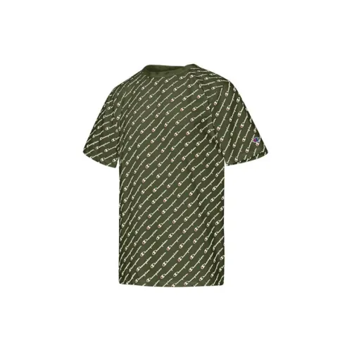 Champion T-Shirts Unisex Army Green