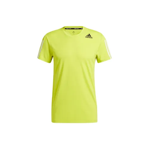 Adidas T-Shirts Men Green Yellow