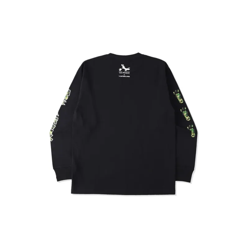 A BATHING APE X Tom And Jerry Footprints L/S Tee-1