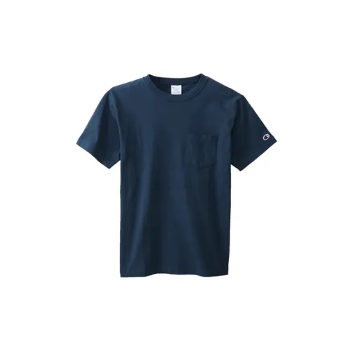 Champion T-Shirts Unisex Navy Blue