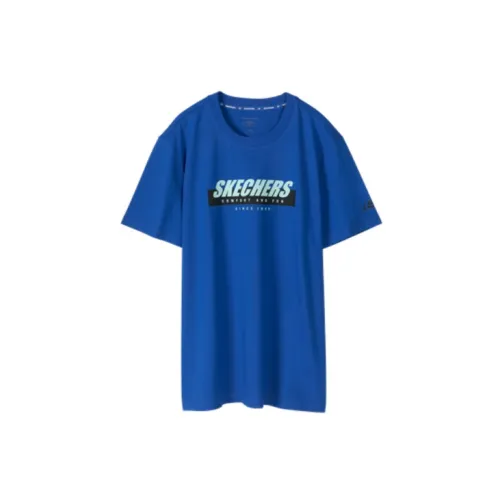 Skechers T-Shirts Men Nautical Blue