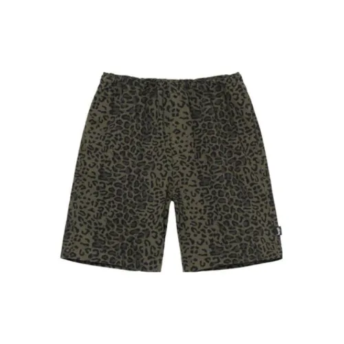 Stüssy Leopard-print Cotton Shorts