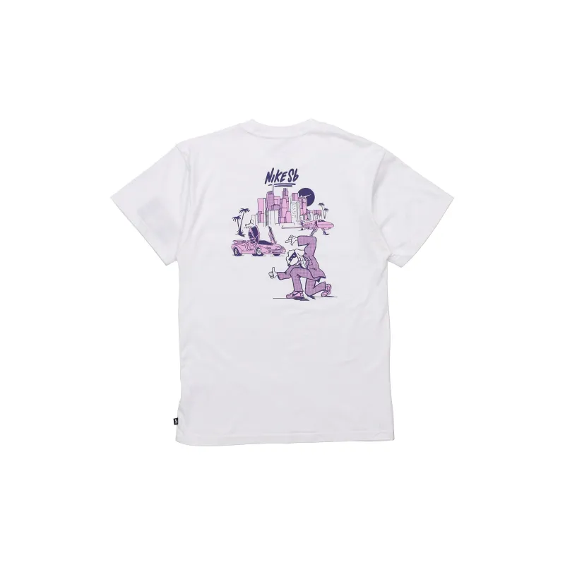 Nike Drop Shoulder Sleeve T-Shirt Men's White-1