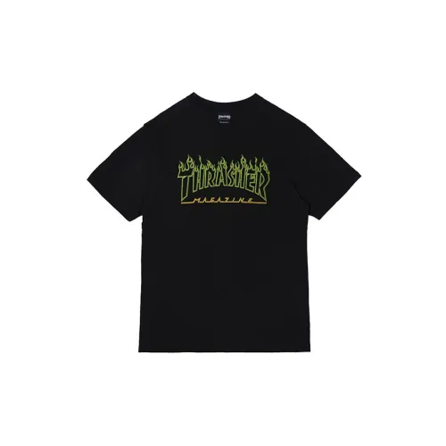 Thrasher T-Shirts Unisex Black