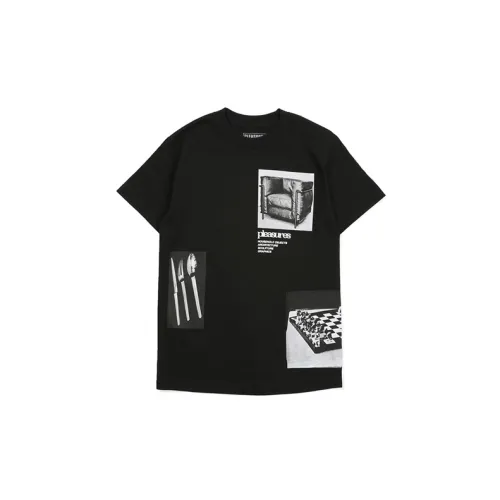 PLEASURES T-Shirts Unisex Black