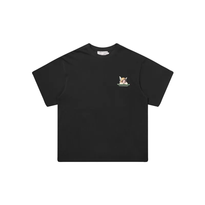 HARSH AND CRUEL Crew Neck Loose Fit Straight Short Sleeved T Shirt Unisex-9