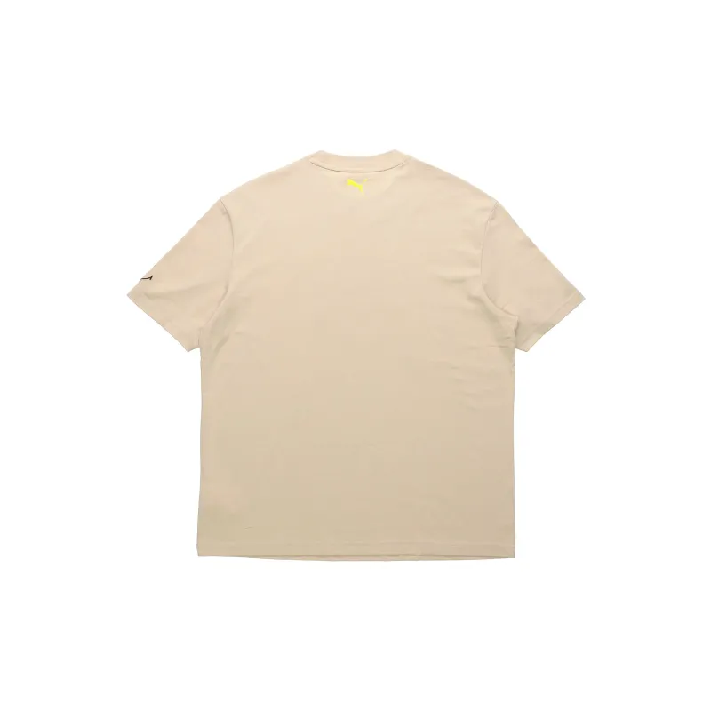 PUMA x Smiley Drop Shoulder Sleeve T Shirt Unisex Khaki-1
