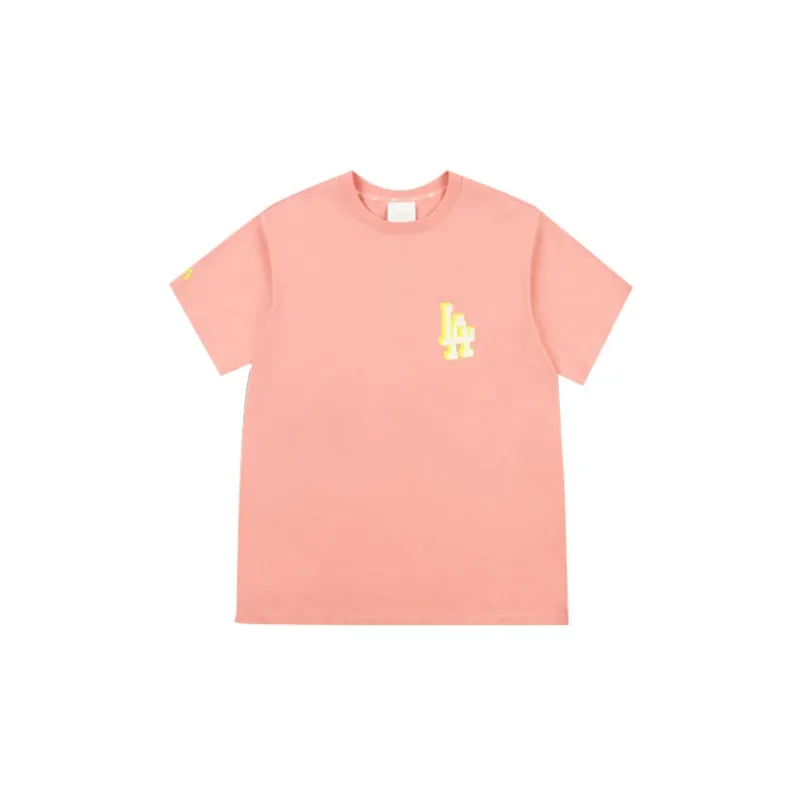 MLB Los Angeles Dodgers T Shirts Unisex Pink-1