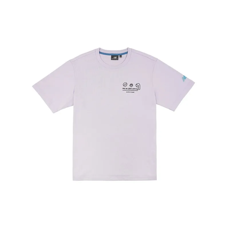 New Balance T Shirts Men Purple-1