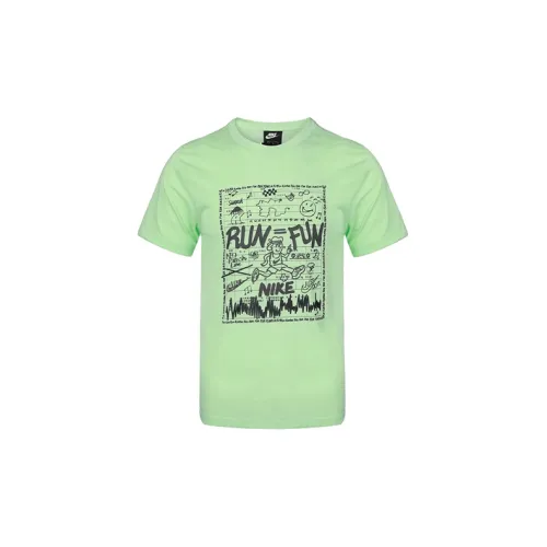 Nike T-Shirts Men Light Green