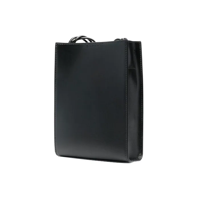 JIL SANDER Leather Shoulder Bag Women's Black-1