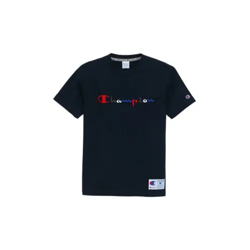 Champion T-Shirts Unisex Navy Blue