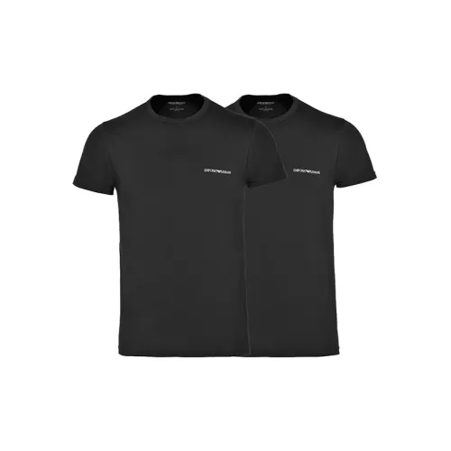 EMPORIO ARMANI T-Shirts Men Set Of 2 Black