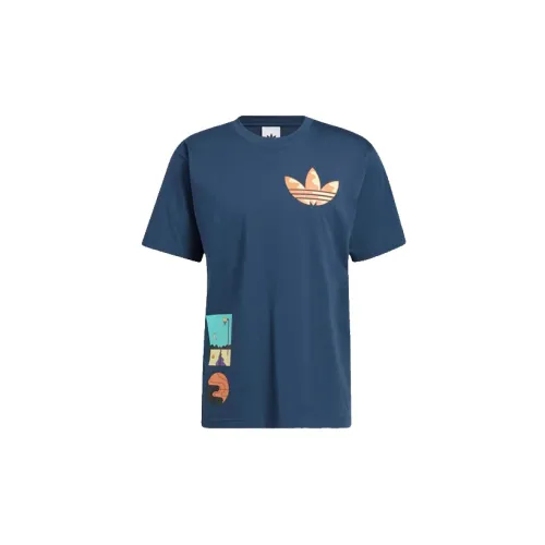 Adidas Originals Surreal Summer Tie Dye T-Shirts Men Marine Blue