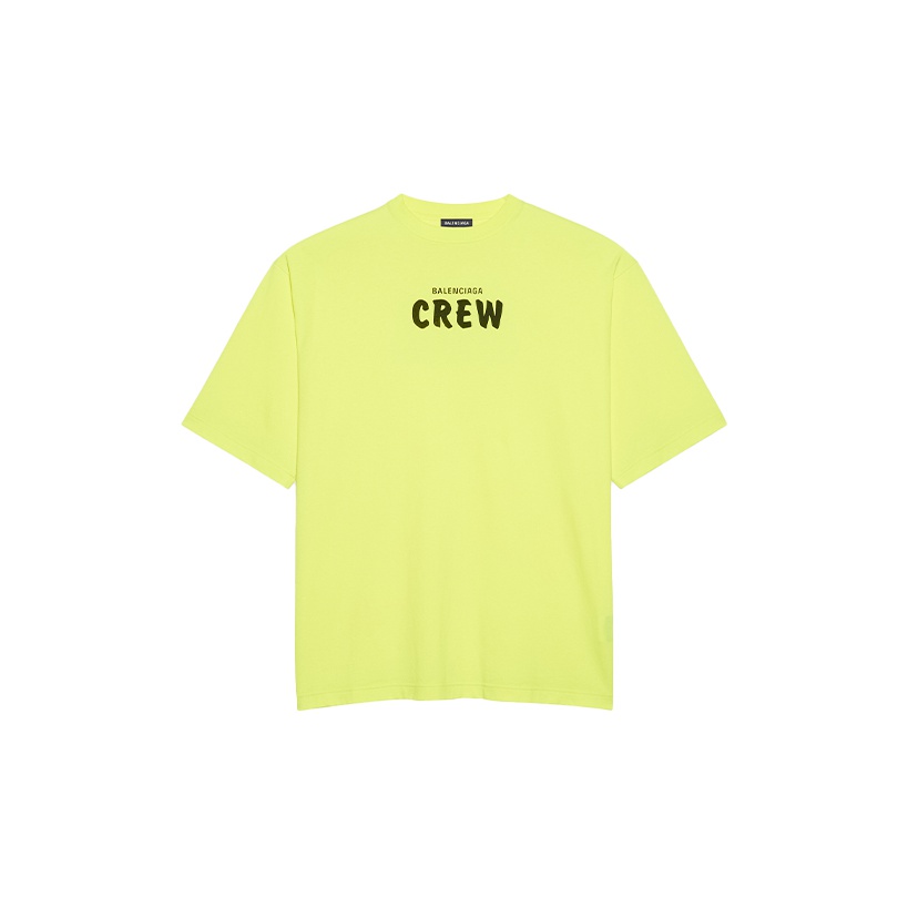 bebcdrshop trends neon green balenciaga t shirt POIZON