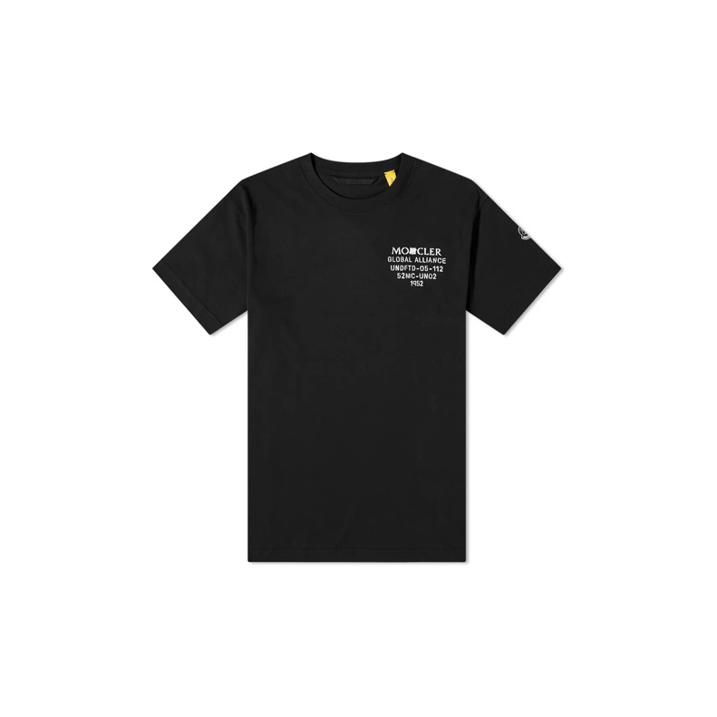 Undefeated X Moncler T-Shirts Unisex Black