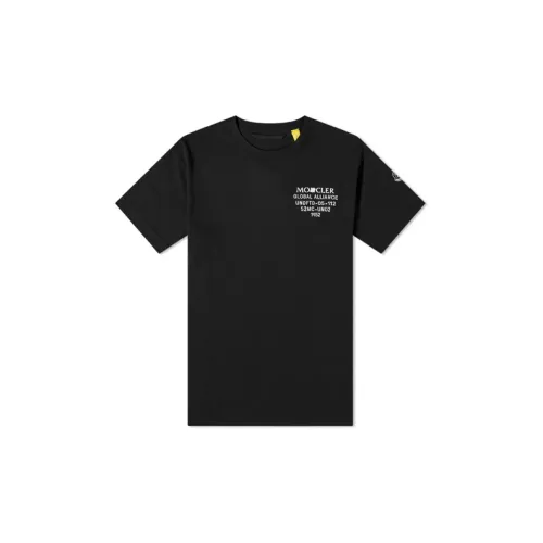 Moncler Unisex  x UNDEFEATED Small Logo Print Tee Black T-shirt