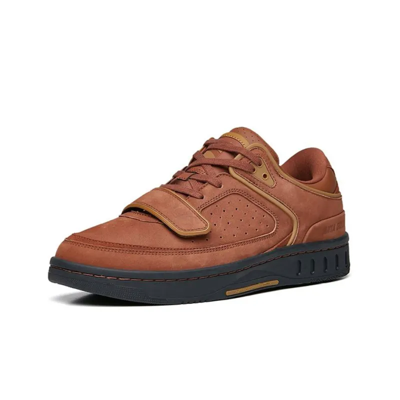 Anta Low-Top Skateboard Shoes Men's Brown-1