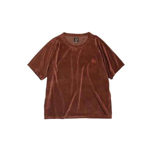 Needles T-Shirts Unisex Brown