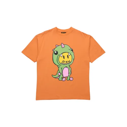 Drew House Dinosaur Series T-Shirts Unisex Orange