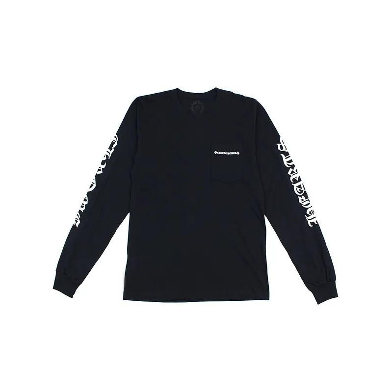 Chrome Hearts Cemetery Cross Tire Tracks L/S T shirt-1