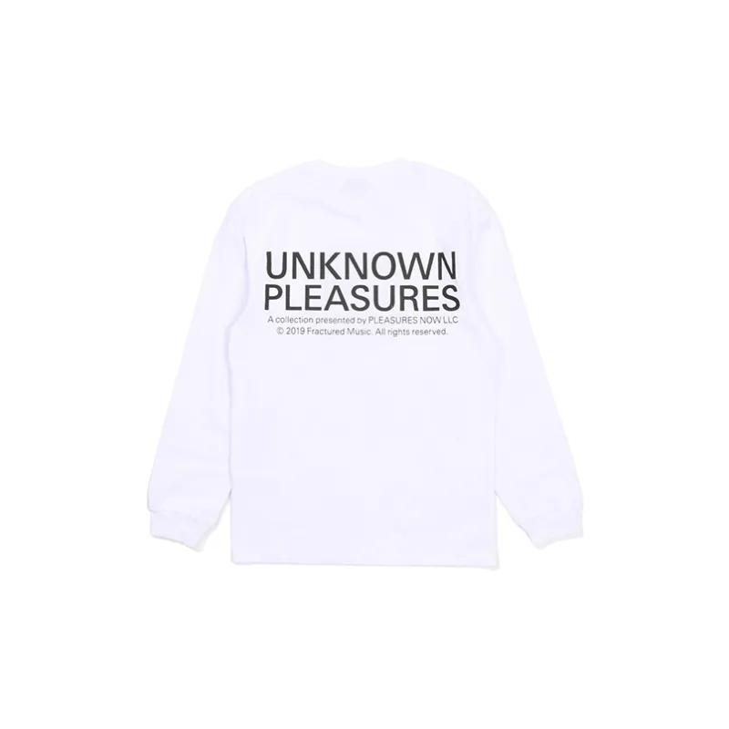 PLEASURES Joy Division Straight Long-Sleeved T-Shirt Unisex White-1