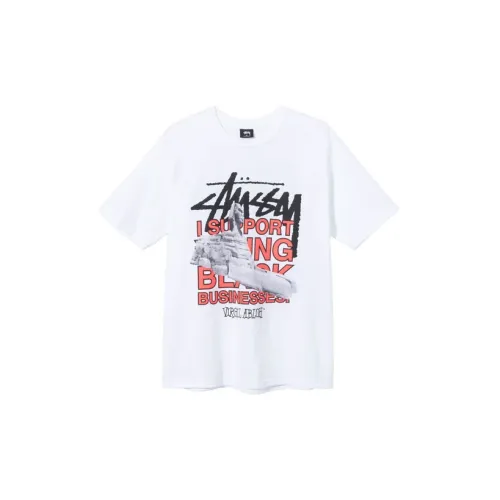 Off-white X Stussy T-Shirts Unisex White