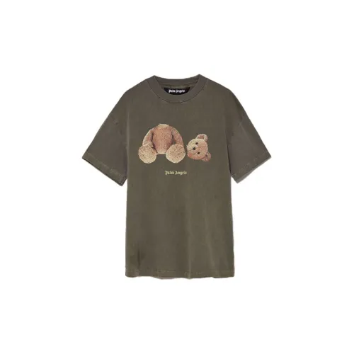 PALM ANGELS T-Shirts Men Army Green