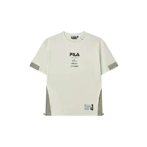 Mihara Yasuhiro X FILA T-Shirts Men Morning Dew Gray