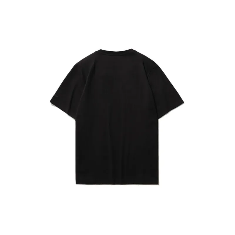 LiNing Sports Fashion Collection Drop Shoulder Sleeve T Shirt Men's Black Red-1