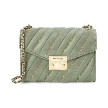 MICHAEL KORS Cow Leather Shoulder Bag Women's Army Green