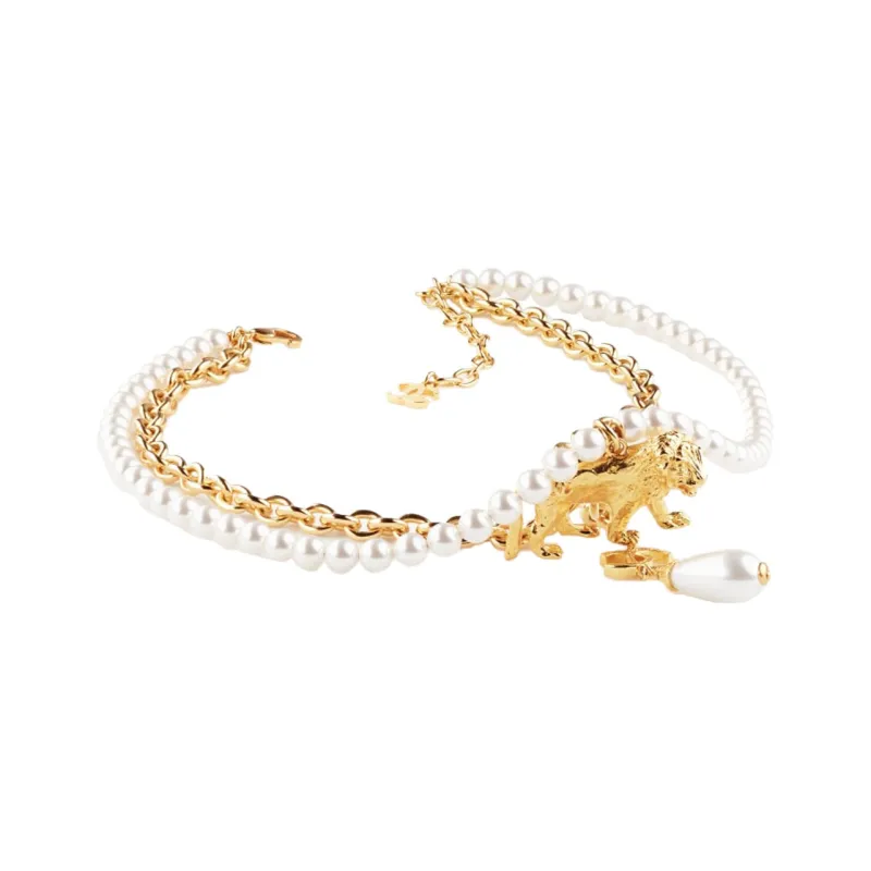CHANEL Necklaces Women's Gold-2